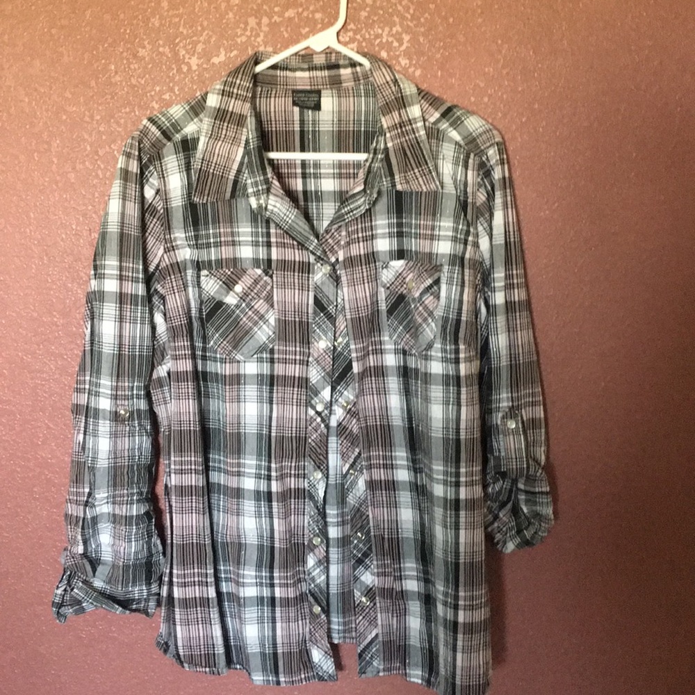 3 for $20......Super cute plaid shirt.